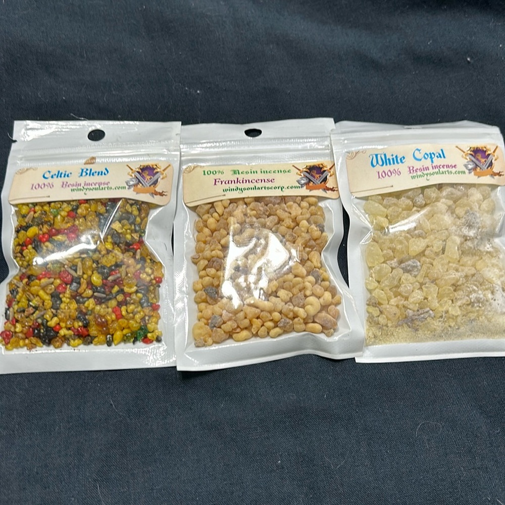 Resin incense 3 pack 20 grams each